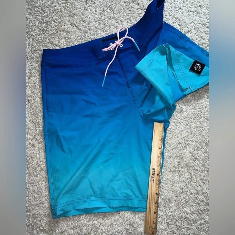Men's Size Large American Eagle Blue Swim Board Shorts